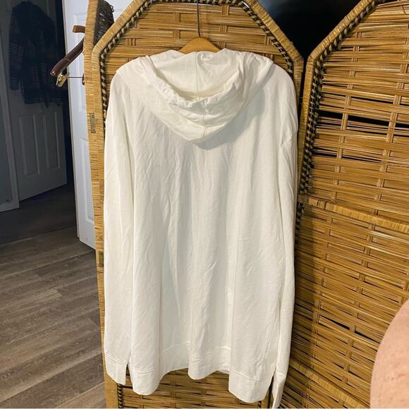 NWT Tommy Hilfiger White Hooded Zip-Up Jacket 3XL cotton - Picture 10 of 12